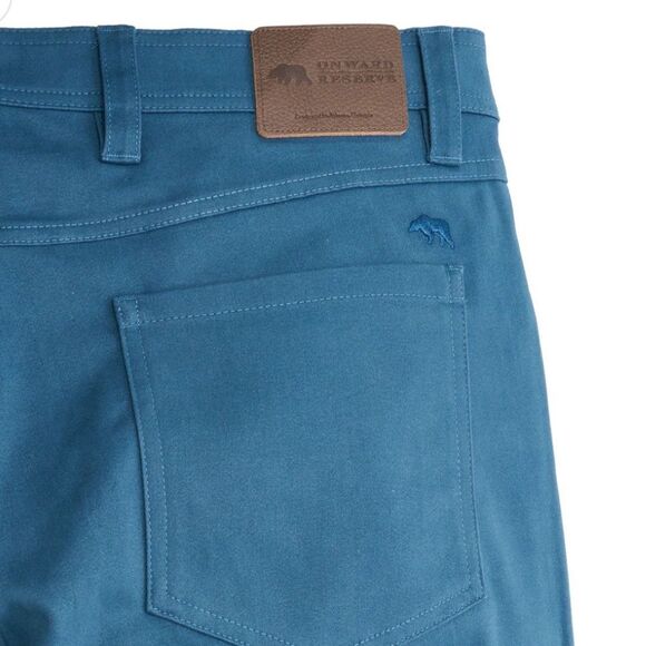 Onward Reserve Blue Five Pocket Stretch Business Casual Pants - Picture 5 of 16